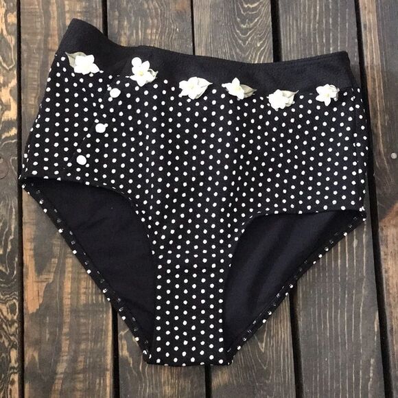 ModCloth The Sissone High-Waisted Bikini Polka Dot - Picture 2 of 9